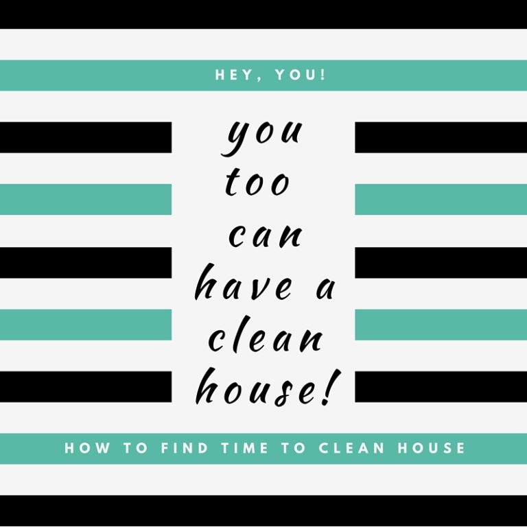 At Home: How to Find Time to Clean House